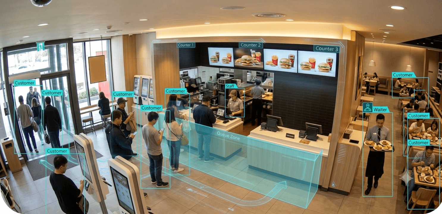 VuFindr Restaurant & QSR Computer Vision Analytics